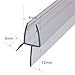 Frameless Shower Door Sweep Shower Door Bottom Seal for 1/4