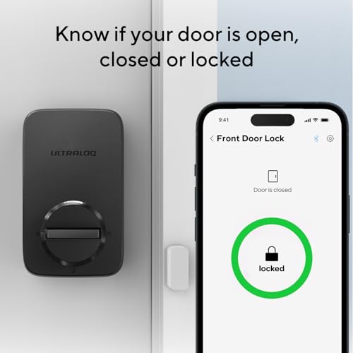 ULTRALOQ ZWave Smart Lock with WiFi Bridge, ZWave Door Lock with Door