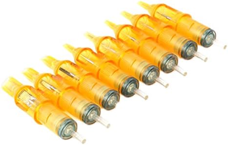 Professional Tattoo Needle Cartridge Disposable Yellow Sterilized (17RM) 20Pcs