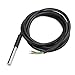 DROK Waterproof Temperature Sensor DS18B20-55℃ to +125℃ 1 Meter/39.37