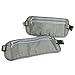 BIRUGEAR Traveling Belt Case Travel Hidden Safe Wasit Wallet Bag for Passports, Money, Credit Cards, Smartphone and IDs - Gray