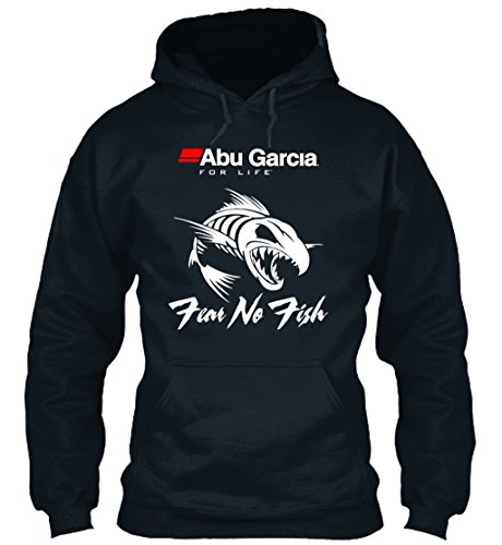 teespring Men's Novelty Slogan Hoodie - Abu Garcia for Life Fear No Fish