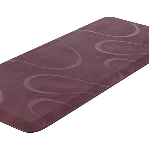 Chastep Premium Anti Fatigue Kitchen Mat 24"x60", No Curl&Smells, Ergonomically Engineered for Standing Desk or Workstations, Anti-Slip Comfort Floor Mats Non-Toxic and Waterproof, Cherry