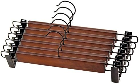 solid wood coat hanger/ dress clip/ trouser clip/Anti-slip wooden clothes hanging up clothes/ hanging pants rack-D