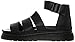 Dr. Martens Women's Clarissa Fisherman Sandal, black, 5 B UK (7 US)
