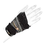 Shock Doctor Black Wrist 3-Strap Support (Right, Large)