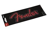 Fender Logo Sticker Glitter Red