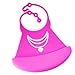 Cute Baby Bibs - Silicone with Crumb Catcher - Little Princess in Pink