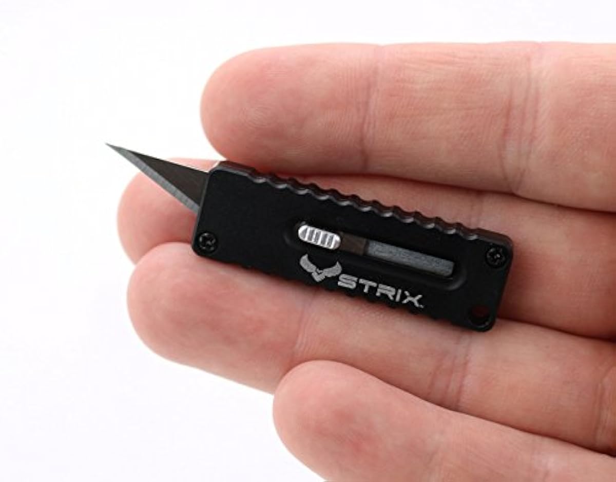 STRIX RHK1 Mini OTF Pocket Knife Replaceable blades Ultra Compact
