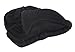 Newsboy Cable Knitted Hat with Visor Bill Winter Warm Hat for Women in Black, Charcoal, Dark Brown, Hot Pink, Red, White (Black)