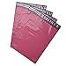 MFLABEL 100 10x13 HOT PINK Poly Mailers Shipping Envelopes Bags Plus 12pcs Red Fragile Stickers