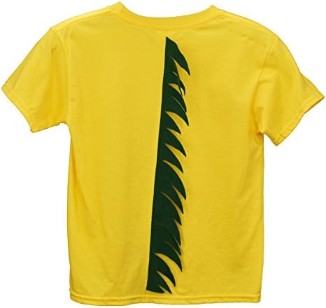 Trishies Yellow Lizard Short Sleeve Shirt Animal Kids TShirts (M)