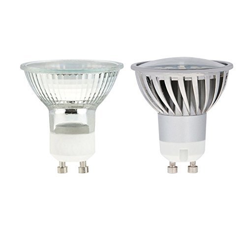HERO-LED GU10-24S-NW MR16 GU10 LED 120V Halogen Replacement Bulb, 120 Degree Wide Beam Floodlight, 4.8W, 50W Equivalent, Natural White 4000K, 5-Pack(Not Dimmable)