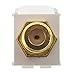 Leviton QuickPort F-Type Adapter, Gold-Plated, 40831-BW, White
