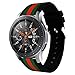 Sport Band Compatible with Gear S3 Frontier Classic Galaxy Watch 46mm Smart Watch, 22mm Soft Silicone Sports Replacement Strap Samsung Gear S3 Frontier (S3 Black/Green/Red)