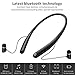 Bluetooth Headphones, BestOnly Wireless Neckband Headset Stereo Earbuds (Black)