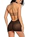 Avidlove Women Babydoll Lingerie Lace Chemise Halter Nightwear Teddy Dress