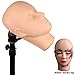Dreamhair Soft Skin Massage and Makeup Face Fine Quality Makeup Trainning Mannequin Head with Eyes on It for Eyelash Practice