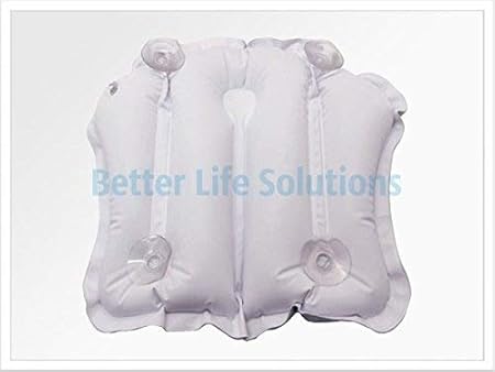 Inflatable Bath Pillow Contoured With Suction Cups By Lloyds