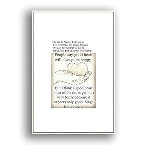 Framed Canvas Wall Art for Living Room, Bedroom Beautiful Quotes Canvas Prints for Modern Home Decoration Ready to Hang - 16"x24" inches