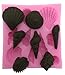 Okallo Products Silicone Seashell Mold for Chocolates, Candy, Baking, and More Sea Shells