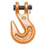 Grab Hook, 1/2 in, 12, 000lb, Clevis, Orange