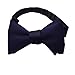 Alizeal Solid Self-tied Bowties for Men, Navy Blue
