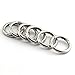 JCBIZ 6pcs 35mm Round Spring Snap Hooks Clip DIY Accessories for Handbag Purse Shoulder Strap Key Chains Buckle Zinc Alloy Circle Round Metal Spring Key Ring Silver