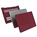 iCasso Compatible with MacBook Pro 15 Inch Case 2019-2016 Release Model A1990/A1707 Bundle 5 in 1, Hard Plastic Case,Sleeve,Screen Protector,Keyboard Cover&Dust Plug for Mac Pro 15 - Wine Red