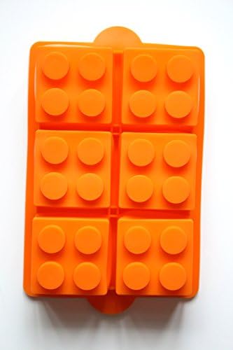 morethanart Large XXL Ice Cube Mold - Baking Tin - Brick Style, Makes 6 Big 2 inch Ice Cubes