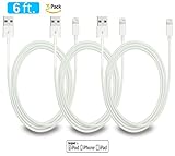 Lightning to USB Cable, 3 Pack 6 FT / 2 Meter [Heavy Duty] iPhone Charging Cord iPad Charger for Apple iPhone 7 /6/6S/Plus/SE/5S/5/iPad Mini/Air/Pro/iPod, Compatible with iOS10
