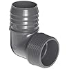 Spears-1413-Series-PVC-Tube-Fitting-90-Degree-Elbow-Schedule-40-Gray-Barbed-x-NPT-Male