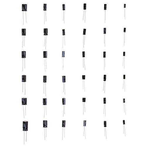 Wimas 36Value 1000pcs Electrolytic Capacitor Assortment Box Kit Range 0.1uF－1000uF (36Value 1000pcs) - Thumbnail 2