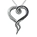 Controse Women's Silver-Toned Heart Shaped Stainless Steel Dark and Bright Tentacle Octopus Necklace 31