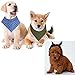 Dog Bandana, VIPITH Cotton Triangle Bibs Scarf Washable Printing Dog Scarf for Pets, Dogs and Cats 8 Styles 3 Thicknesses (Pack of 8)