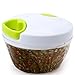 TOPULORS Manual Food Chopper Hand-Powered Food Chopper Compact Handheld Onion Chopper, Garlic Squeezer, Ginger Slicer, Pepper Cut, Herbs Chop, Cheeses Chopper Masher