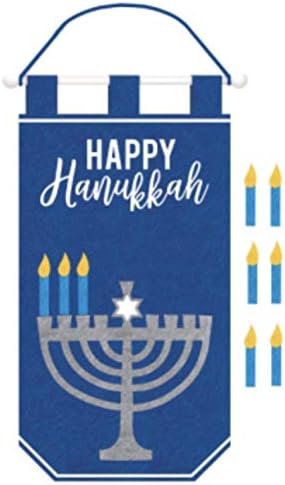 Hanukkah Banner with Candle Add-Ons (1 Banner)