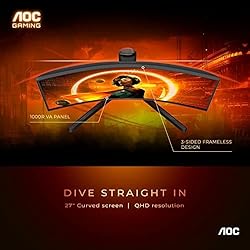 AOC GAMING CQ27G3S Frameless Curved Gaming