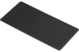 PATIKIL 4"x2" Anodized Aluminium Laser Engraved Mount Metal Plate, 10 Pack Self Adhesive Sign Personalized Custom Blank Plate for DIY Laser Printing, Black