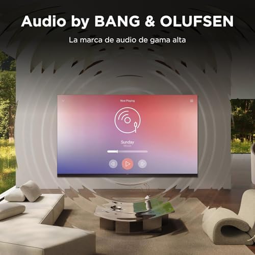 98RM9L Televisor 98 Pulgadas RGB-Mini LED 4K Smart TV, HDR 6000 nits, 11520 RGB Dimming, 144Hz Game Accelerator 288Hz FHD, Bang & Olufsen, Dolby Vision IQ, Procesador TSR AiPQ, Google TV
