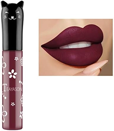 FOTBIMK Lip Gloss Lipstick, Cosmetics Matte And Pumpkin Color Bean Paste,Long Last/Prevent Chapped Lips/Healthy/Safe(08#)