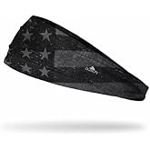 Duwoni Sports Headbands - Moisture Wicking American Flag Sweatbands for Men & Women - Running, Cycling, Football, Yoga, Tennis, Hiking