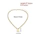 Krun Punk Style Lock Necklace Pendant Influx Men Women Y Shaped Long Multilayer Chain Fashion Jewelry