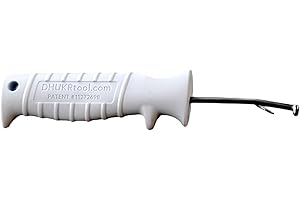 DHUKR Human Fish Hook Removal Tool. The Only Ambidextrous Ergonomically Designed Human Fish Hook Removal Tool. (White)