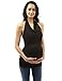 PattyBoutik Mama Halter Drape Front Ruched Side Maternity Top