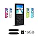 RHDTShop MP3 Player MP4 Player with a Internal 16GB Card,Black