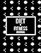 Diet & Fitness Journal: Black Book, 2019 Weekly Meal And Workout Planner and Grocery list 8.5