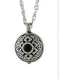 Celtic Knot with Black Cabochon Diffuser Pendant 24