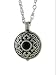 Celtic Knot with Black Cabochon Diffuser Pendant 24" Chain with Aroma Pads