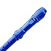 Kasteco 2 Pack German Style 8 Hole-3 Piece Descant Soprano Recorders with Cleaning Rod, Black Storage Bag, ABS Material, 2 Colors, Blue and Pink